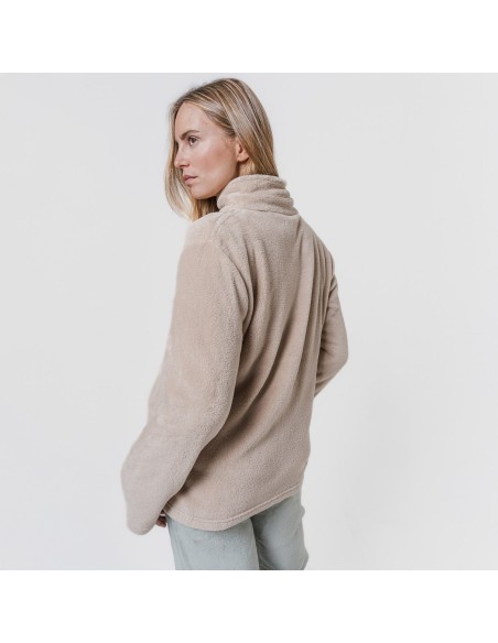 Sudadera coral mujer