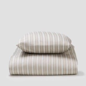 Funda nórdica algodón Raya Sego verde keike