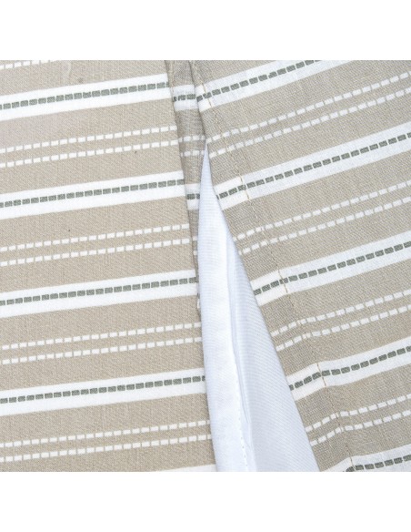 Funda nórdica algodón Raya Sego verde keike