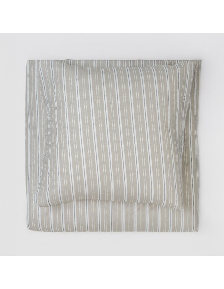 Funda nórdica algodón Raya Sego verde keike