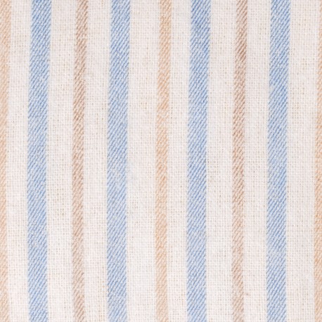 Juego de sábanas franela Raya Benet arena - indigo cuna