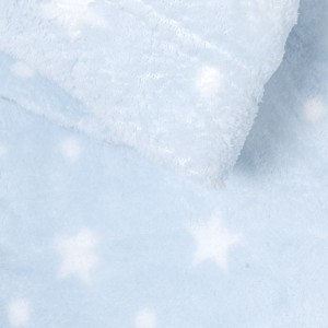 Juego de sábanas coralina Cosmo celeste cuna 2