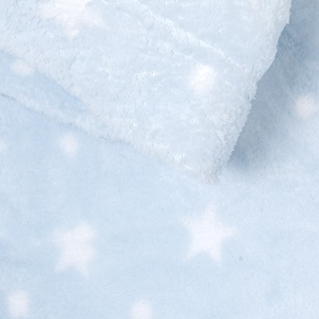 Juego de sábanas coralina Cosmo celeste cuna