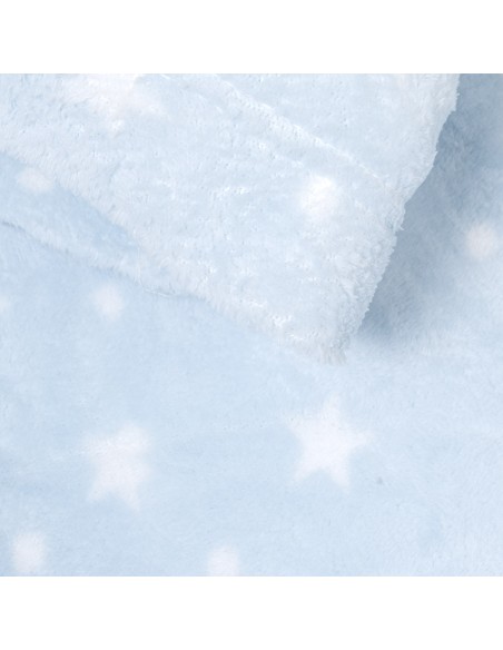 Juego de sábanas coralina Cosmo celeste cuna