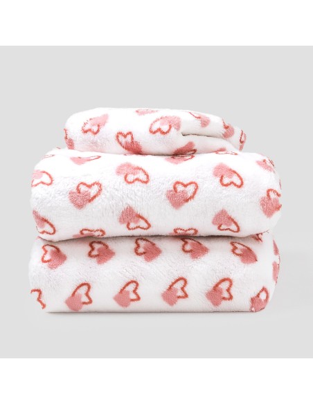 Juego de sábanas coralina Estelle rosa cuna