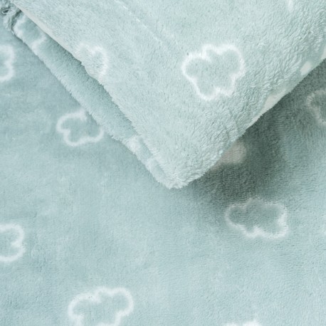 Juego de sábanas coralina Nube New verde tiffany cuna