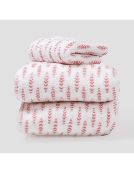 Juego de sábanas coralina Espiga rosa cuna