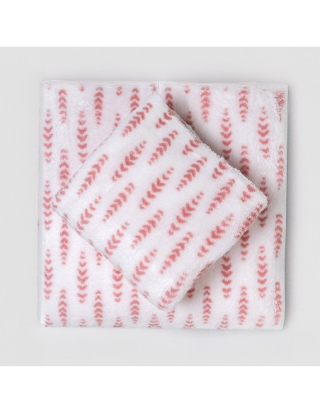 Juego de sábanas coralina Espiga rosa cuna