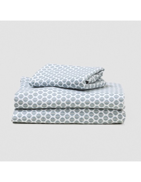 Juego de sábanas franela Dune indigo cuna