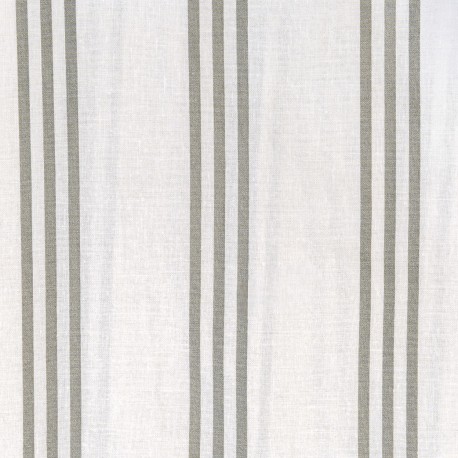 Juego de sábanas algodón Raya Amunia verde seco