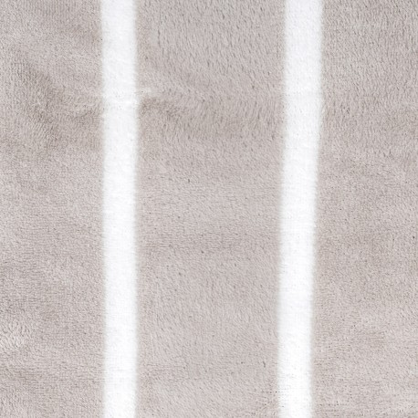 Juego de sábanas coralina Raya Nit gris claro