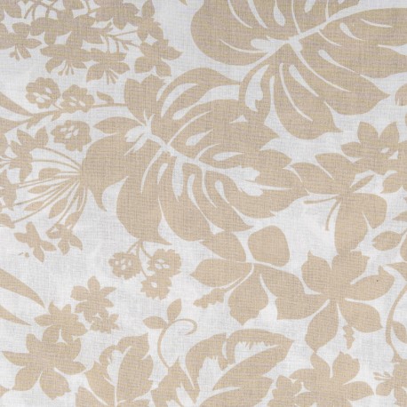 Juego de sábanas algodón Tulipan topo