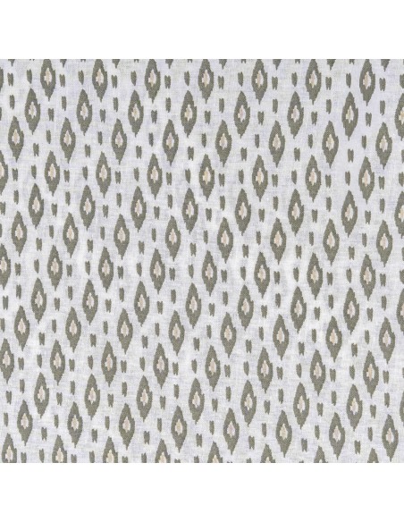 Juego de sábanas algodón Nerdana verde seco - topo