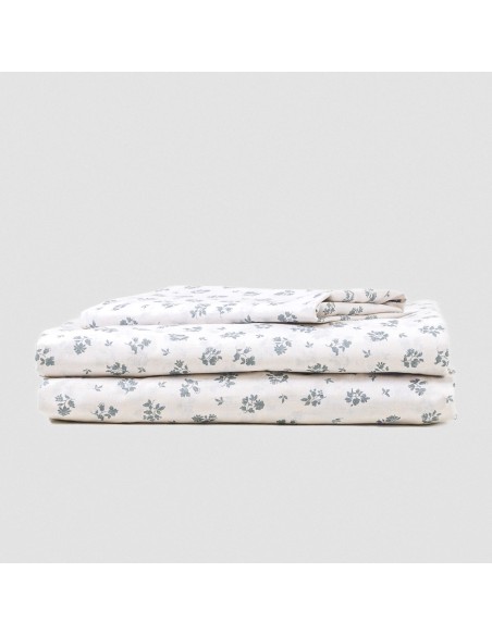 Juego de sábanas algodón Juno verde keike