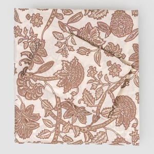 Juego de sábanas algodón Enelia rosa keike - topo