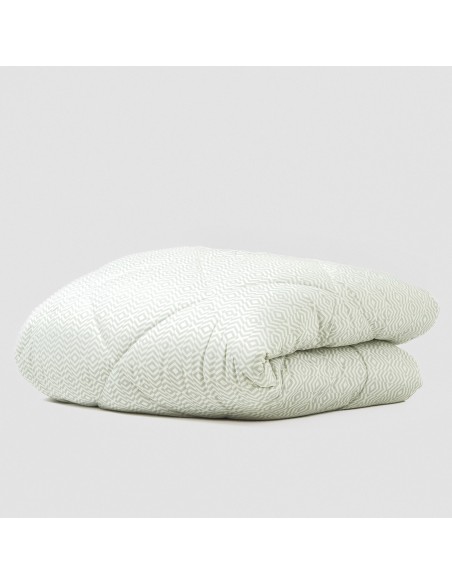 Edredón estampado Maximo perla