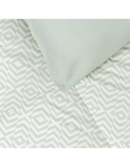 Edredón estampado Maximo perla