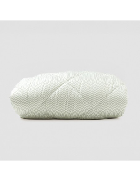 Edredón estampado Maximo perla