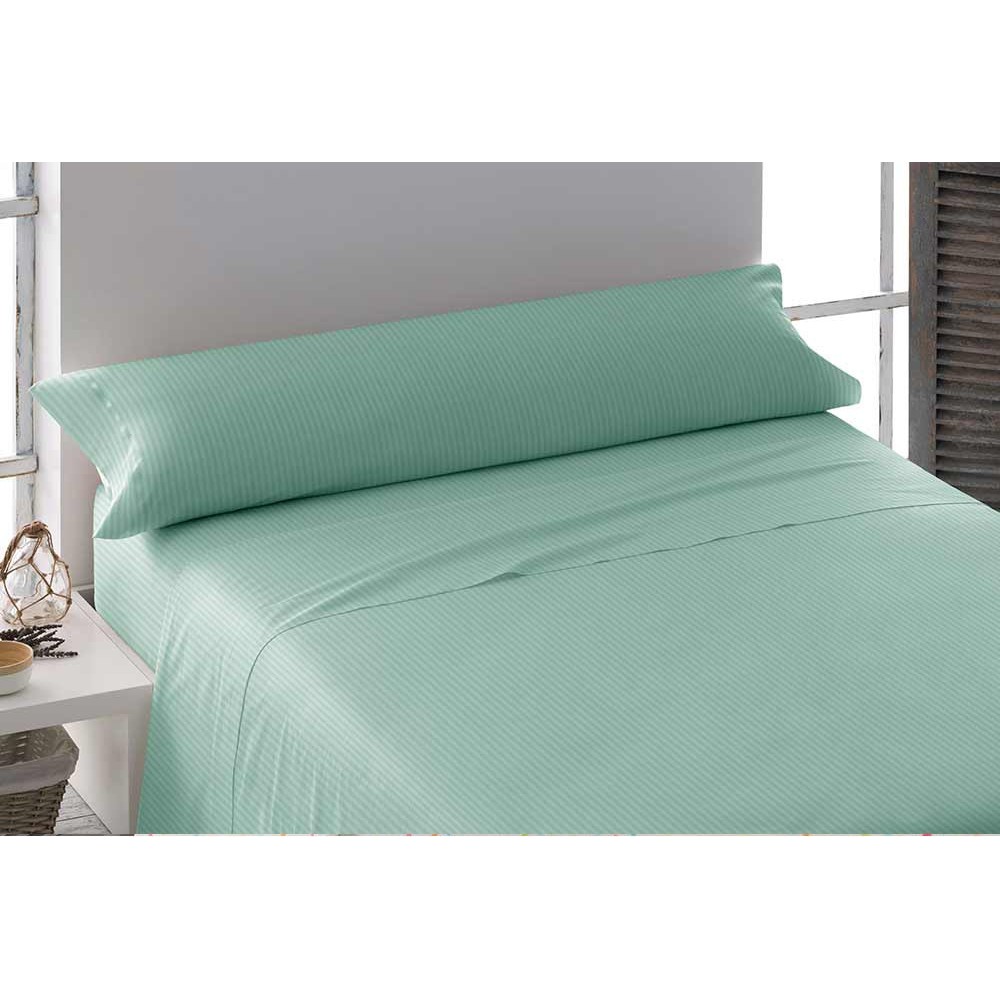 Juego de sábanas 135 algodón SATÉN TINTURA verde tiffany
