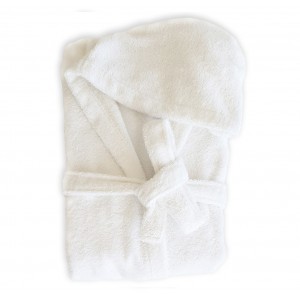 Albornoz liso Blanco 450gr...