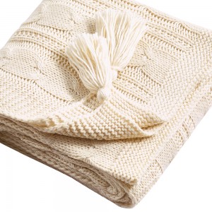 Plaid Borlon natural 130x170