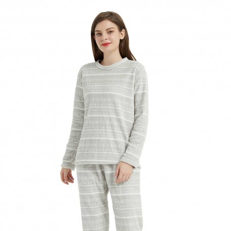 Pijama coral Claudio natural ropa-de-estar-por-casa