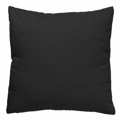 Cojín cuadrante Half Panama negro 45x45 - funda + relleno comprar-fundas-para-cojines-lisos