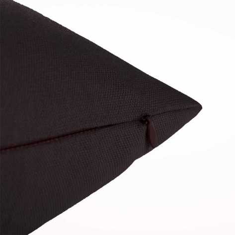 Cojín cuadrante Half Panama negro 45x45 - funda + relleno comprar-fundas-para-cojines-lisos