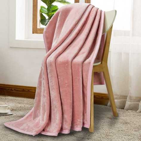 Manta terciopelo rosa palo 500gr mantas-terciopelo