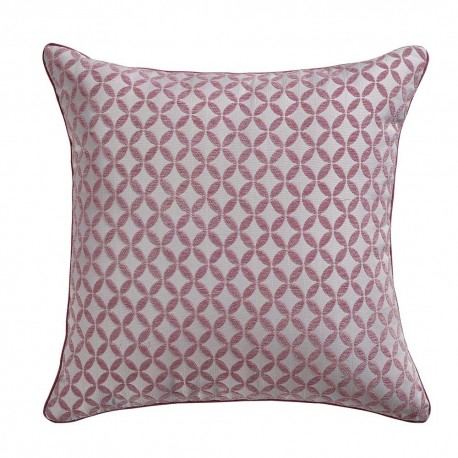 Cojín jacquard chenilla Elsa malvarosa/blanco funda + relleno comprar-cojines-decorativos-estampados