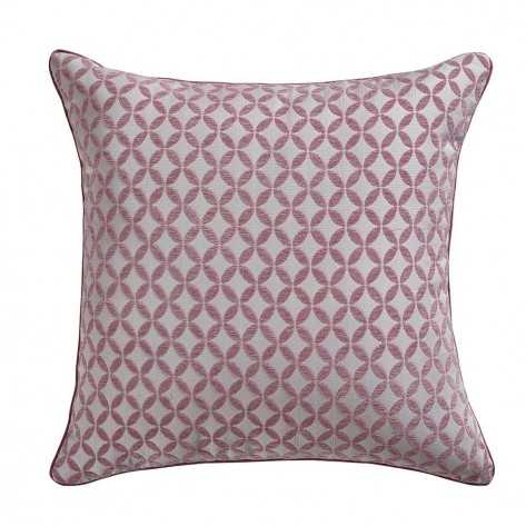 Cojín jacquard chenilla Elsa malvarosa/blanco funda + relleno comprar-cojines-decorativos-estampados
