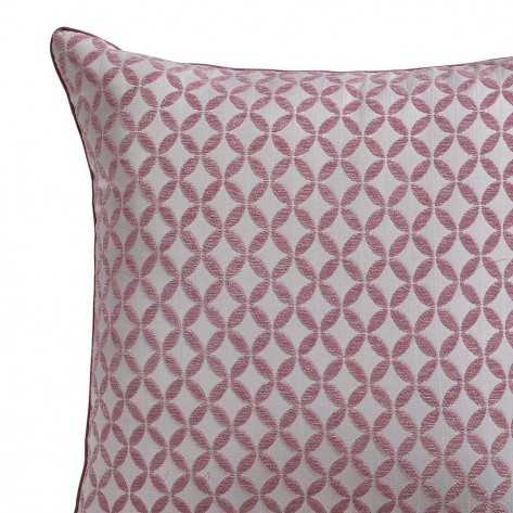Cojín jacquard chenilla Elsa malvarosa/blanco funda + relleno comprar-cojines-decorativos-estampados