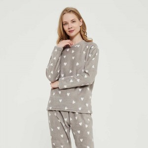 Pijama coral Olga gris