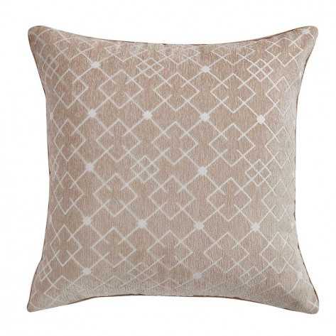 Cojín jacquard Chenilla Caro arena  55x55 - Funda + Relleno Cojín jacquard Chenilla Caro arena  55x55 - Funda + Relleno