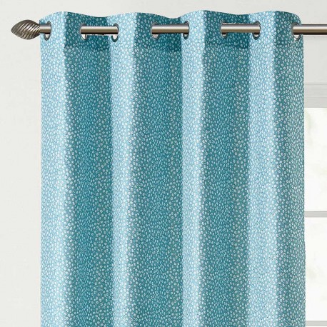 Cortina Margarita verde comprar-cortinas-estampadas