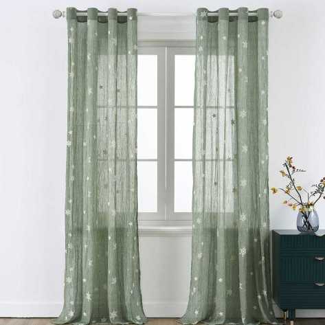 Cortina Universo Verde Cacería comprar-cortinas-semitranslucidas