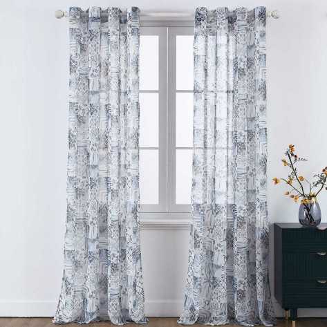 Cortina visillo Elda azul comprar-cortinas-semitranslucidas