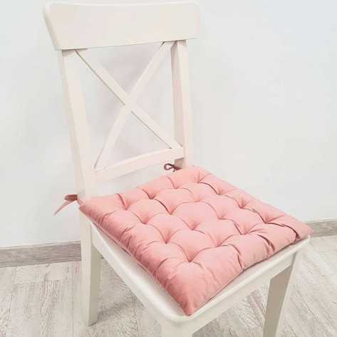 Cojín de silla 40x40 rosa palo - Funda + Relleno comprar-cojines-para-sillas