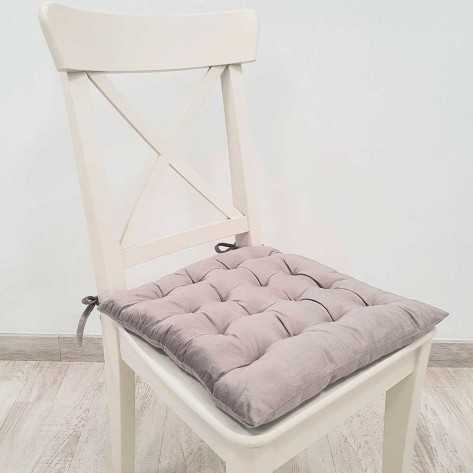 Cojín de silla 40x40 perla - Funda + Relleno cojines-sillas