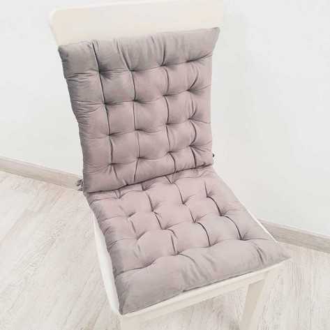 Cojín de silla 40x40 perla - Funda + Relleno cojines-sillas