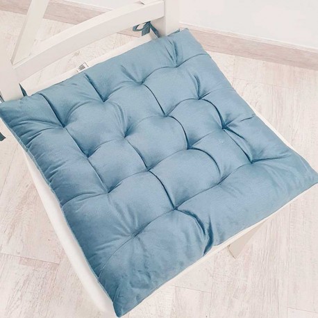 Cojín de silla 40x40 índigo - Funda + Relleno comprar-cojines-para-sillas