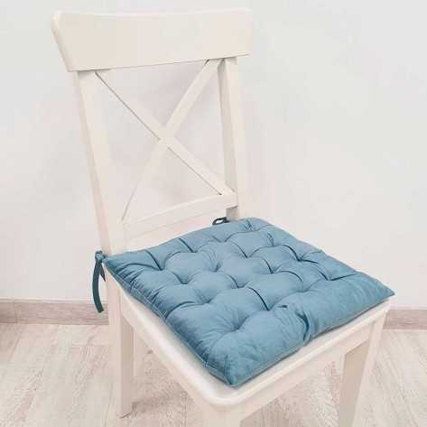 Cojín de silla 40x40 índigo - Funda + Relleno comprar-cojines-para-sillas