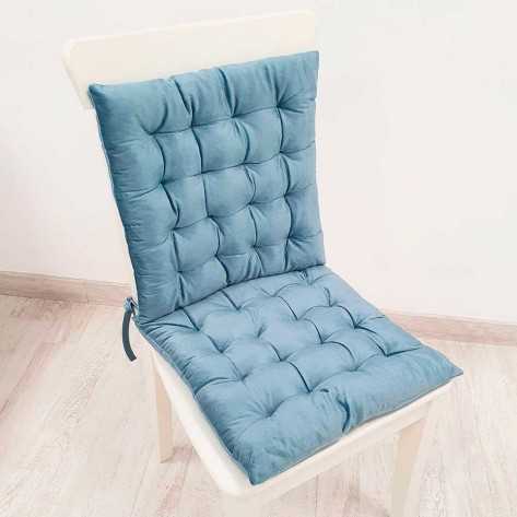 Cojín de silla 40x40 índigo - Funda + Relleno comprar-cojines-para-sillas