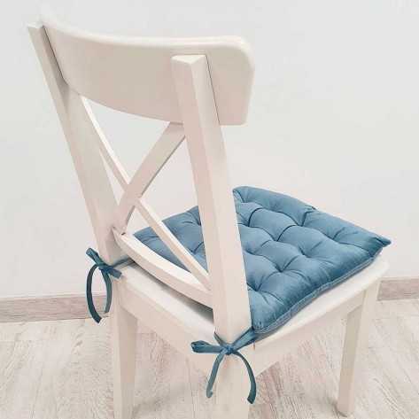 Cojín de silla 40x40 índigo - Funda + Relleno comprar-cojines-para-sillas