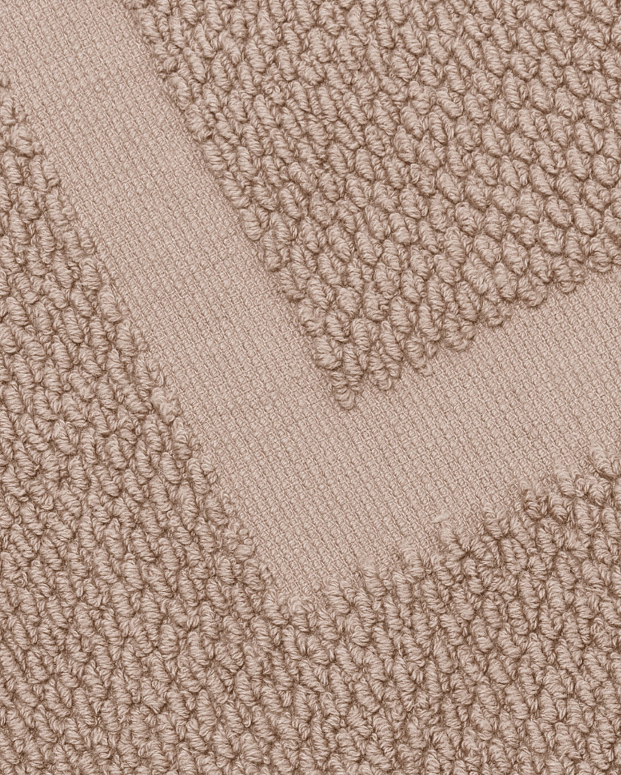 Alfombra de baño lisa 870gr topo