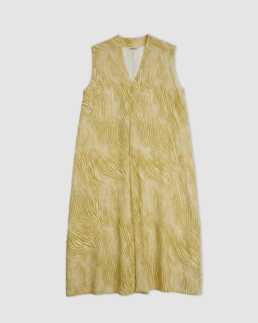 Vestido midi bambula detalles plisados drus lima