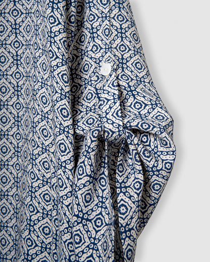 Vestido viscosa mandolia azul marino