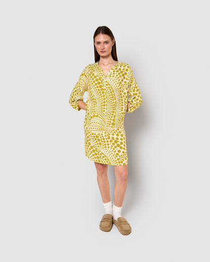 Vestido viscosa terito limón