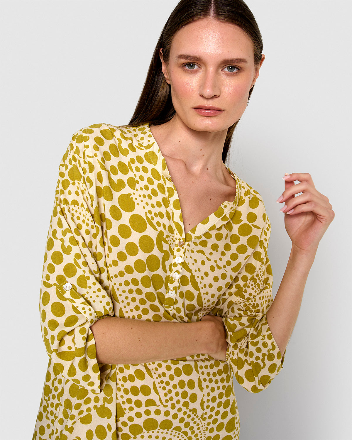 Vestido viscosa terito limón