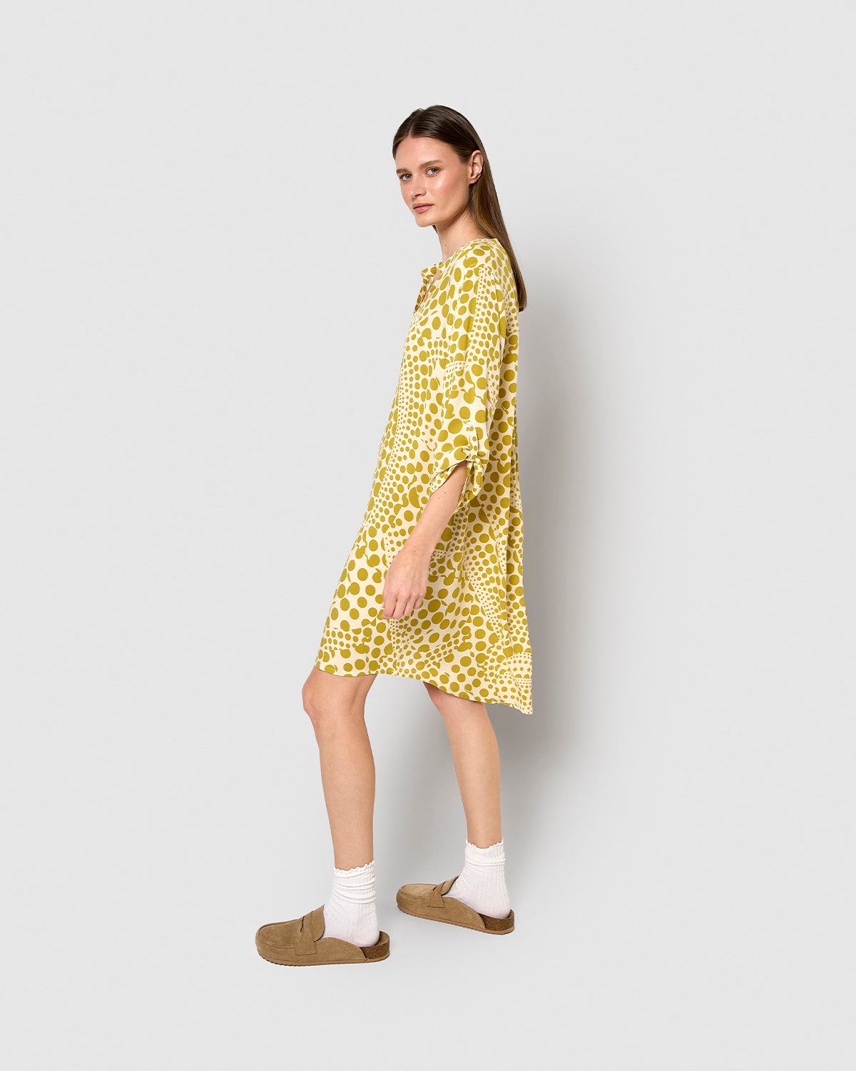 Vestido viscosa terito limón